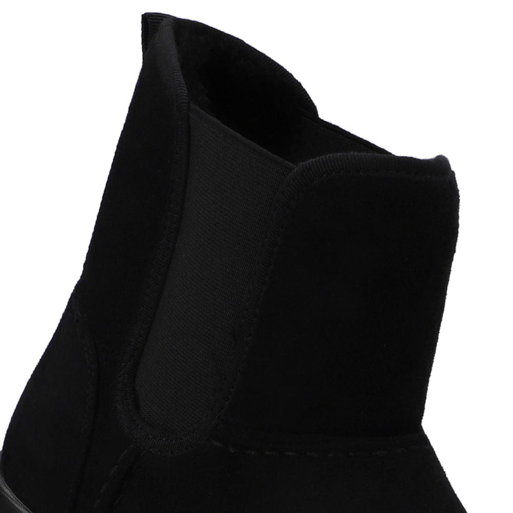 Bota Poofy Tecido Forrada