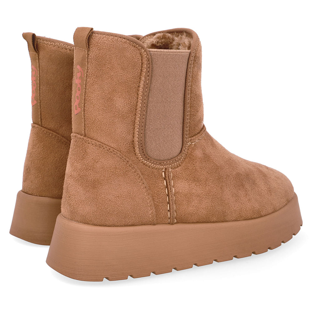 Bota Poofy Tecido Forrada