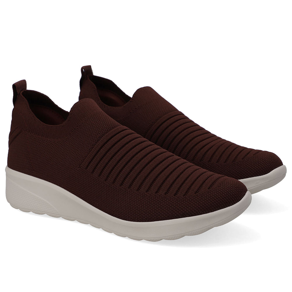 Tênis Slip On Tricot Casual