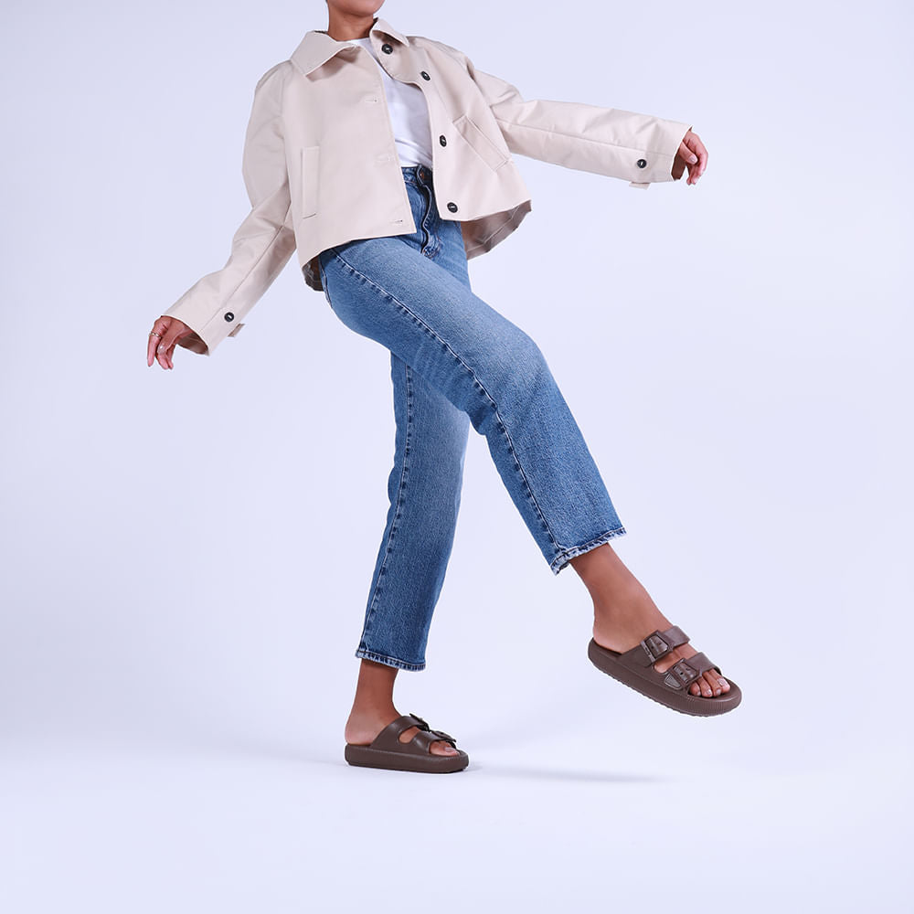 Slide Plataforma Poofy Eva Fivela
