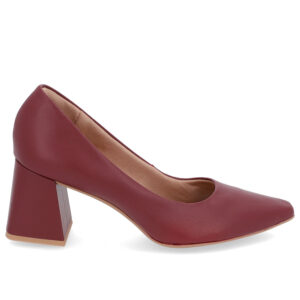 Scarpin Básico Couro Bico Fino