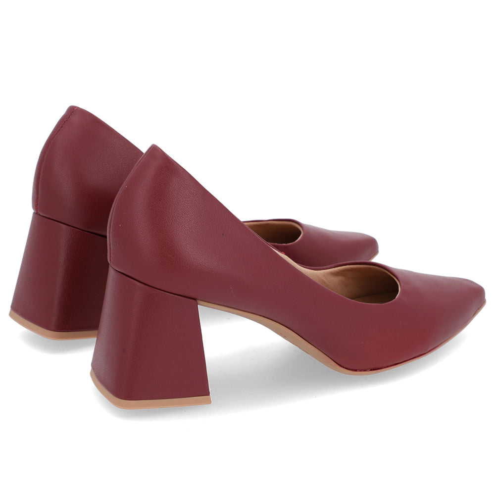 Scarpin Básico Couro Bico Fino