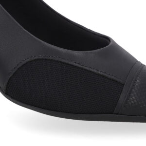 Scarpin Couro Lateral Tecido