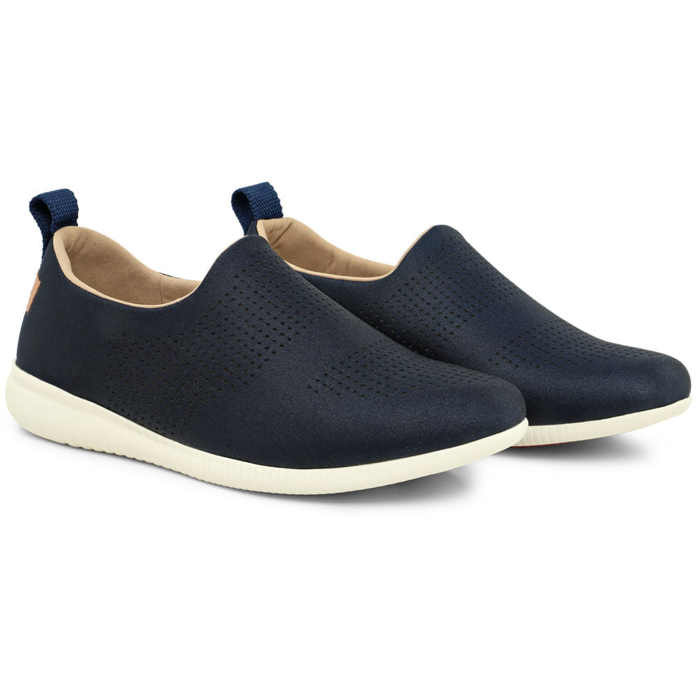 Tênis Slip On New Blue Elastano Laser