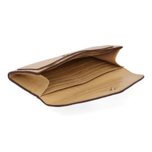 Carteira Couro Croco Creme