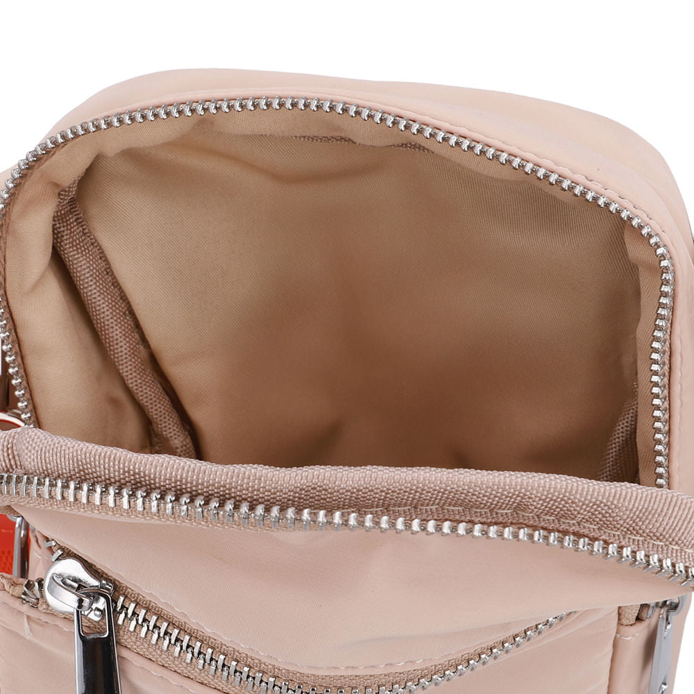 Bolsa Tiracolo Poofy Nylon Zíper