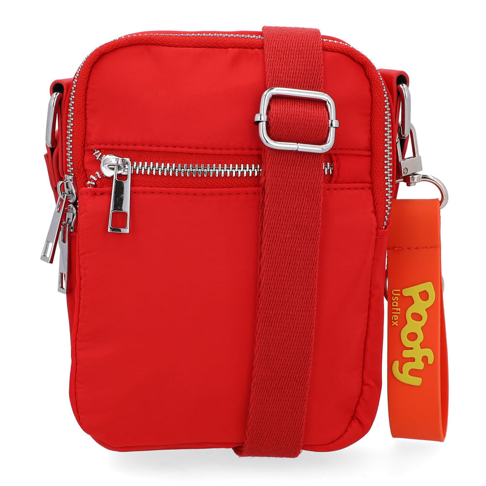 Bolsa Tiracolo Poofy Nylon Zíper