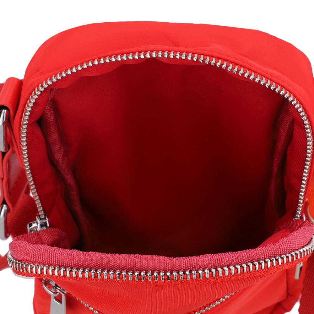 Bolsa Tiracolo Poofy Nylon Zíper