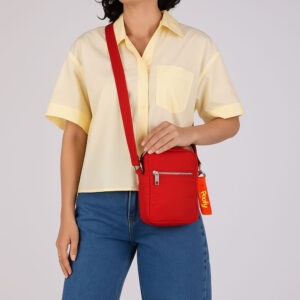 Bolsa Tiracolo Poofy Nylon Zíper