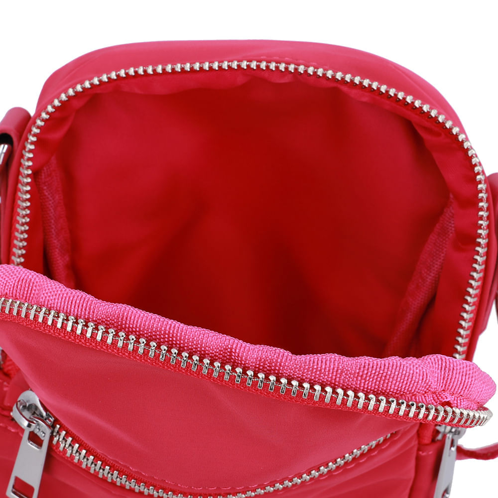 Bolsa Tiracolo Poofy Nylon Zíper
