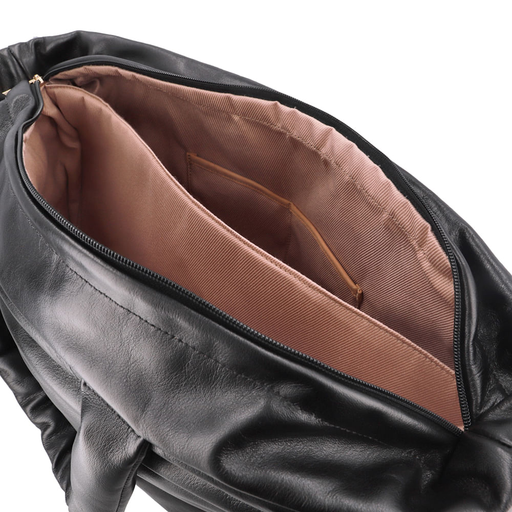Bolsa Shopper Couro Pinhão