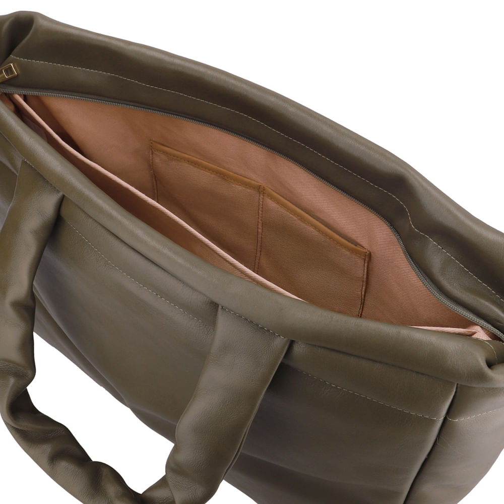 Bolsa Shopper Couro Pinhão