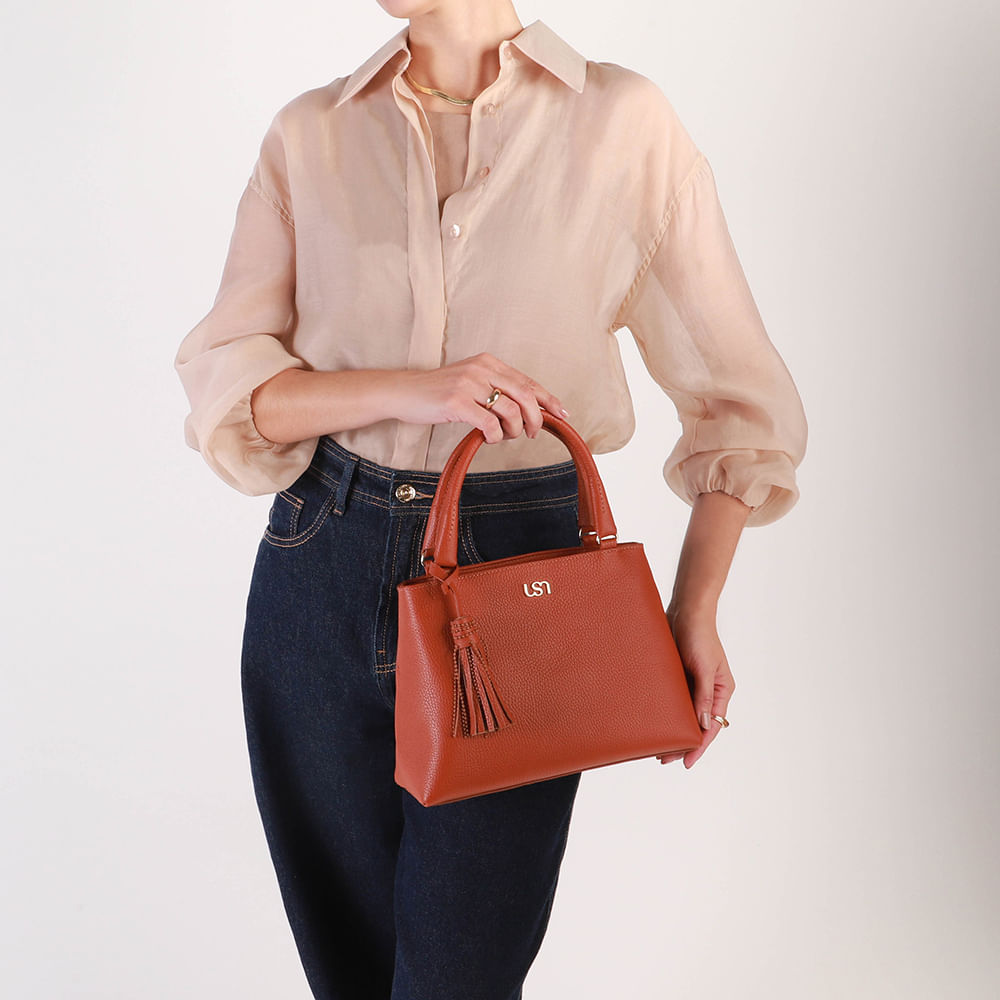 Bolsa Tote Couro Barbicacho