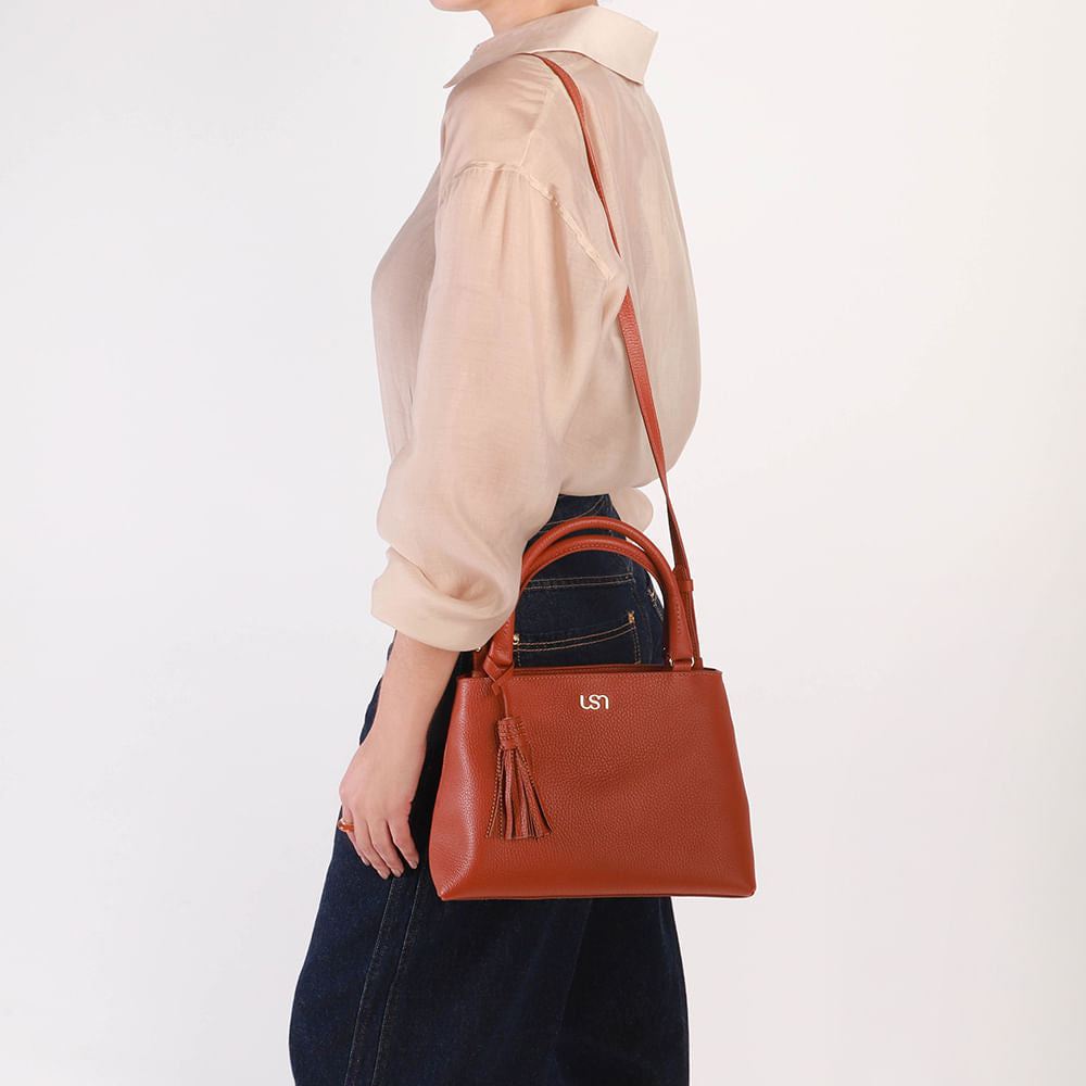 Bolsa Tote Couro Barbicacho
