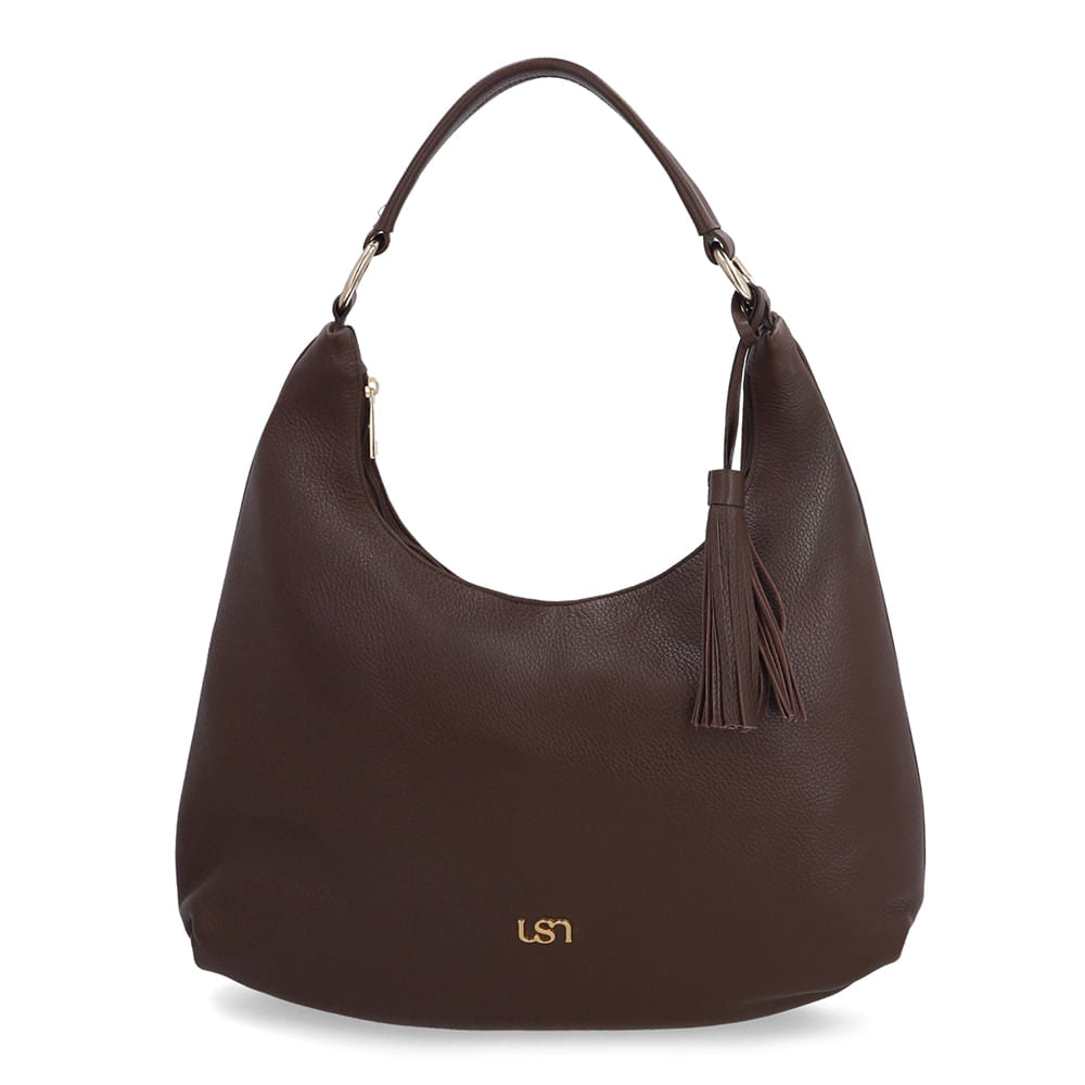 Bolsa Hobo Couro Barbicacho