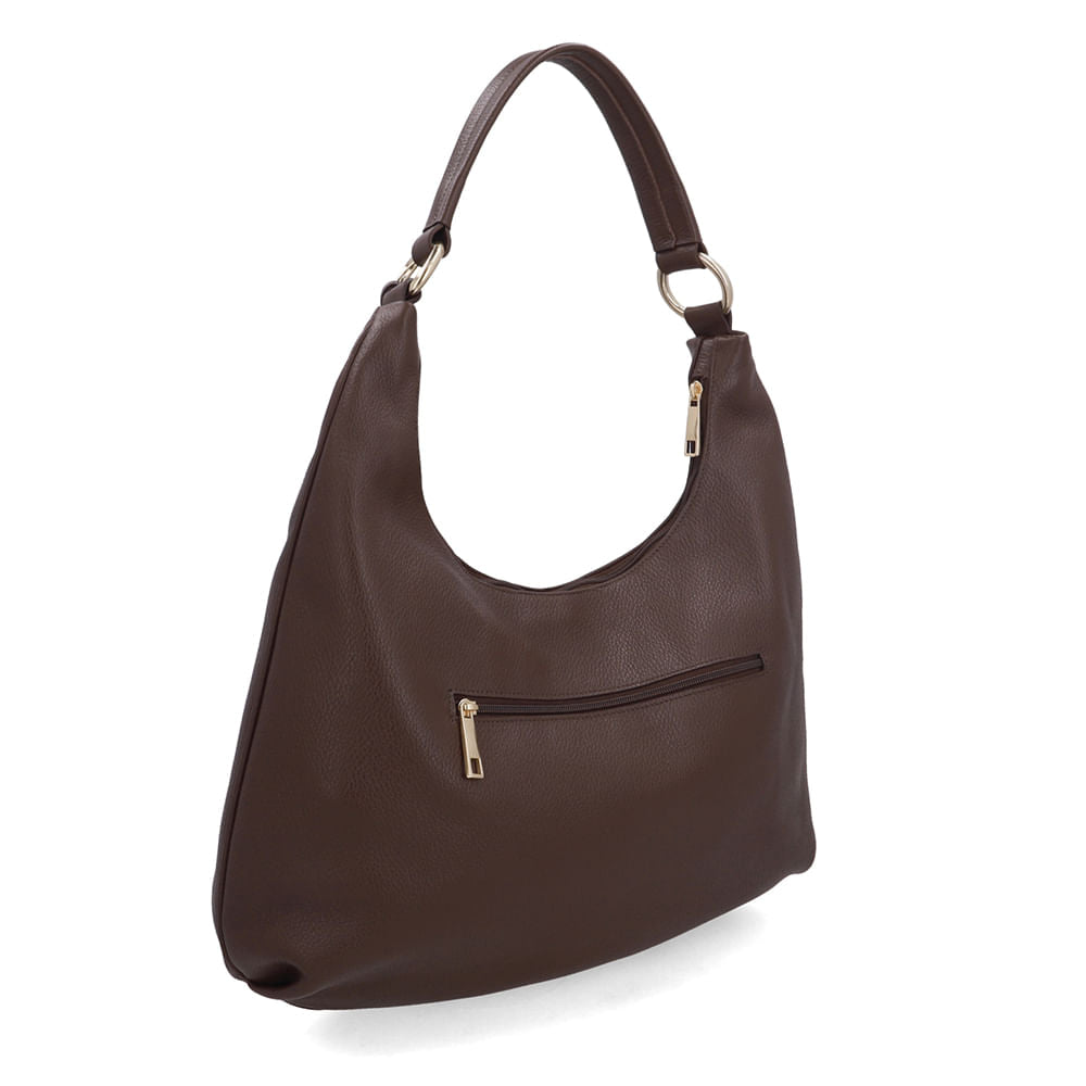 Bolsa Hobo Couro Barbicacho
