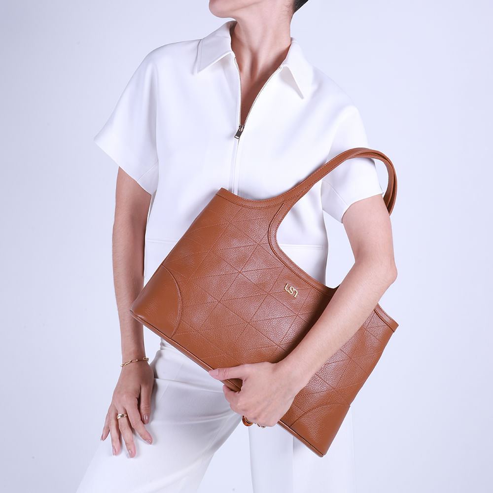 Bolsa Shopper Couro Matelassê