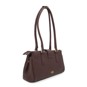 Bolsa Baguete Couro Divisórias