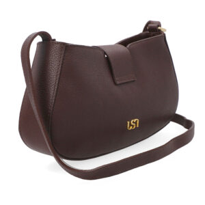 Bolsa Tiracolo Couro Detalhe Pingente