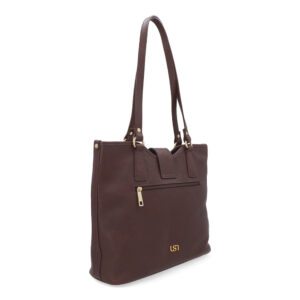 Bolsa Shopper Couro Detalhe Pingente