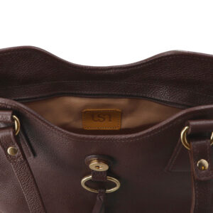 Bolsa Shopper Couro Detalhe Pingente