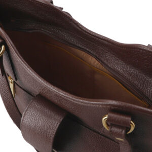 Bolsa Shopper Couro Detalhe Pingente