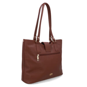 Bolsa Shopper Couro Detalhe Pingente