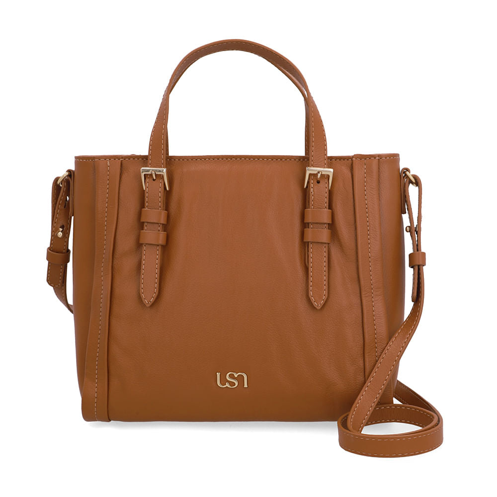 Bolsa Tote Couro Detalhe Fivela