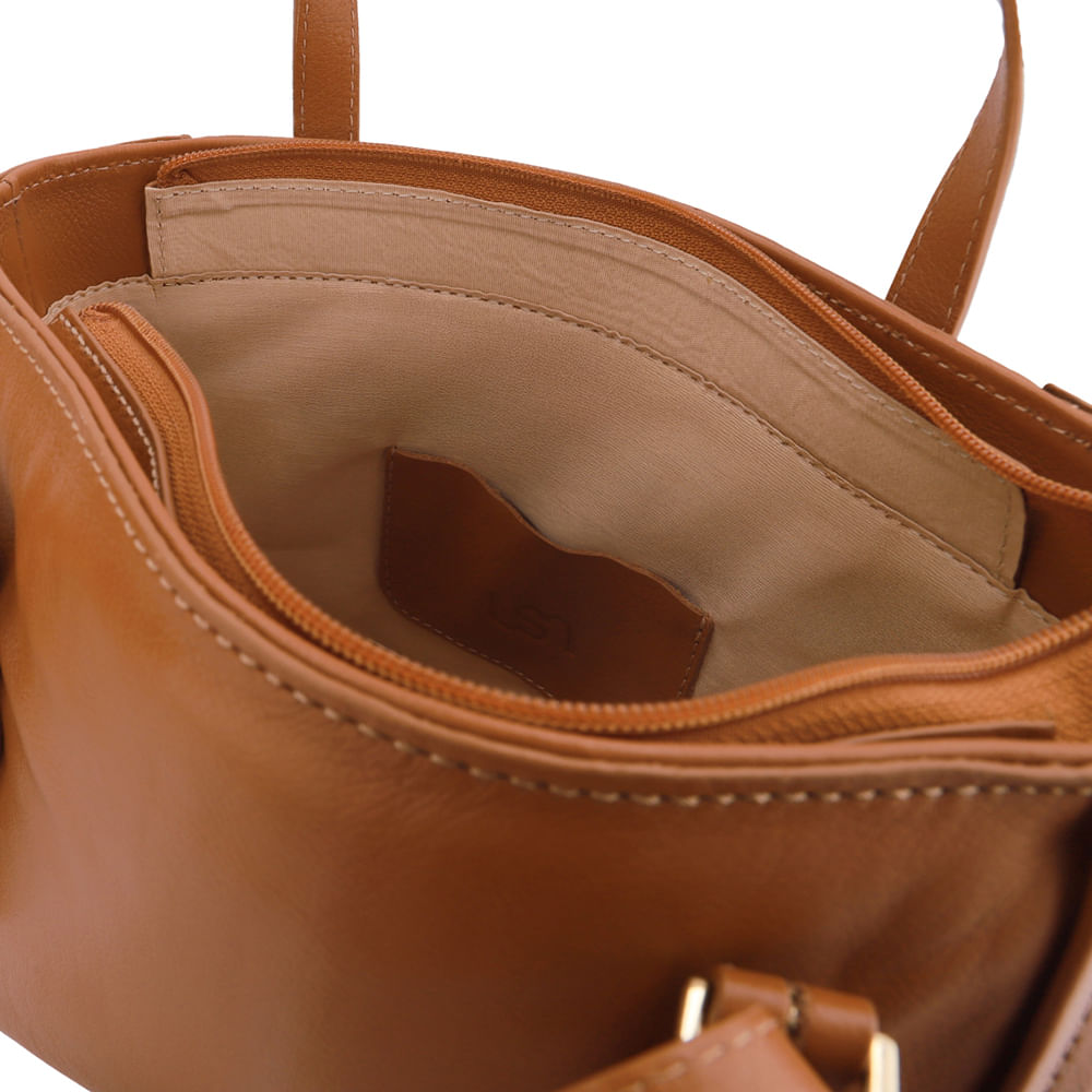 Bolsa Tote Couro Detalhe Fivela
