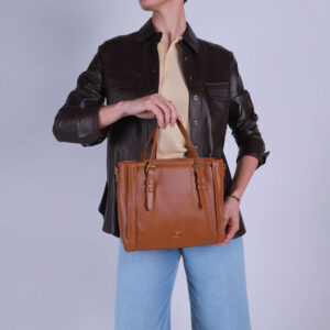 Bolsa Tote Couro Detalhe Fivela