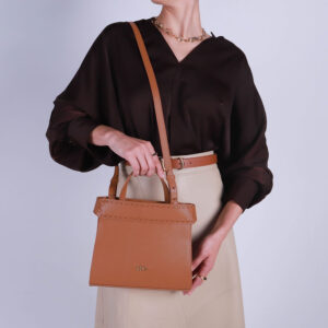 Bolsa Tote Couro Pesponto