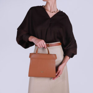 Bolsa Tote Couro Pesponto