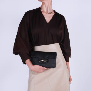 Bolsa Clutch Couro Top