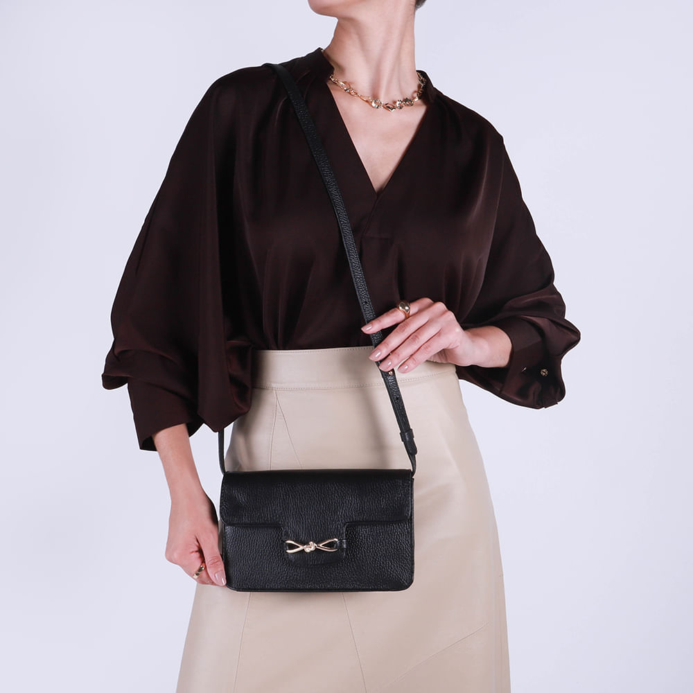 Bolsa Clutch Couro Top