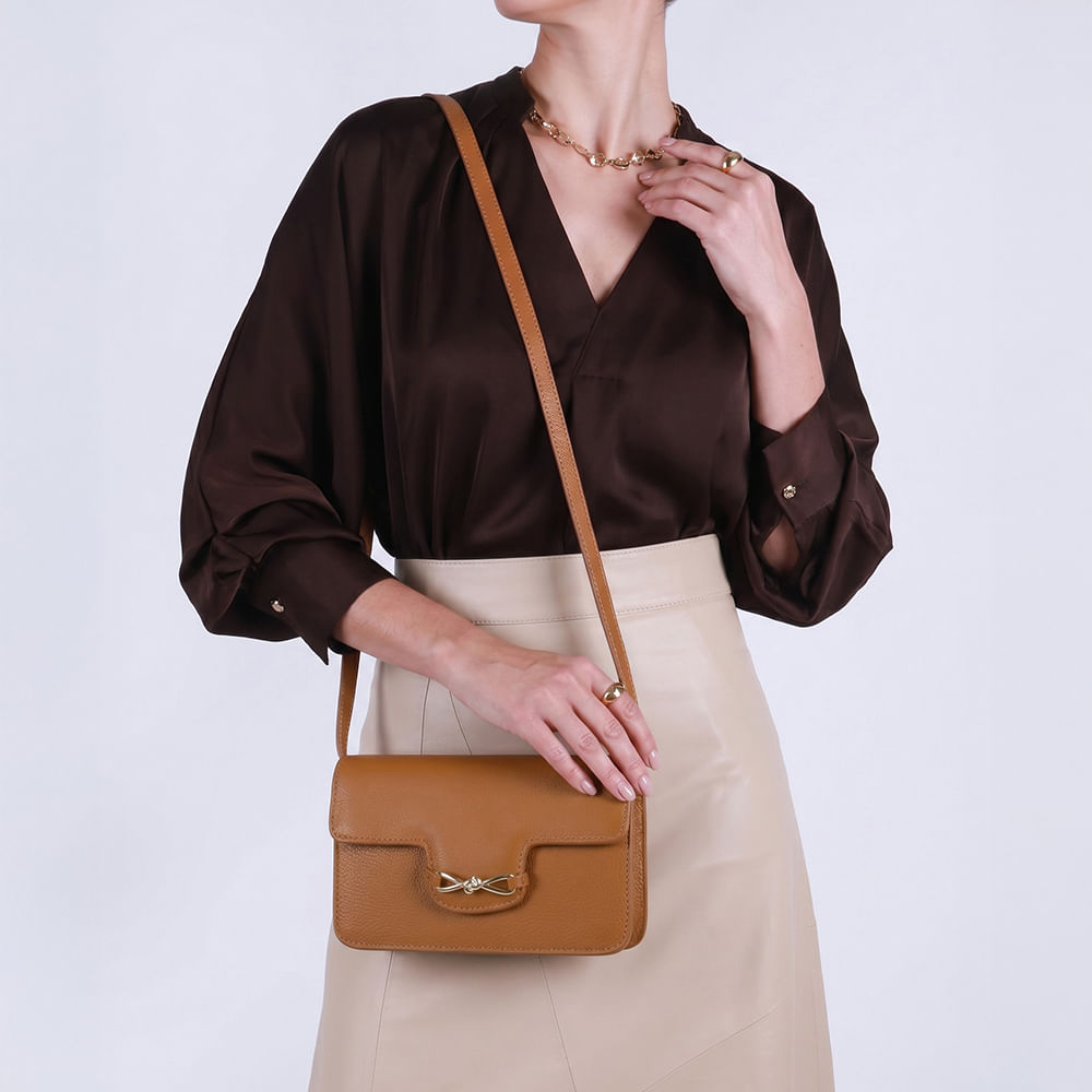Bolsa Clutch Couro Top