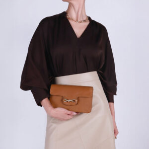 Bolsa Clutch Couro Top