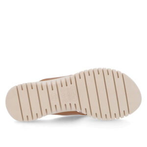 Chinelo Salto Plataforma Couro Enfeite