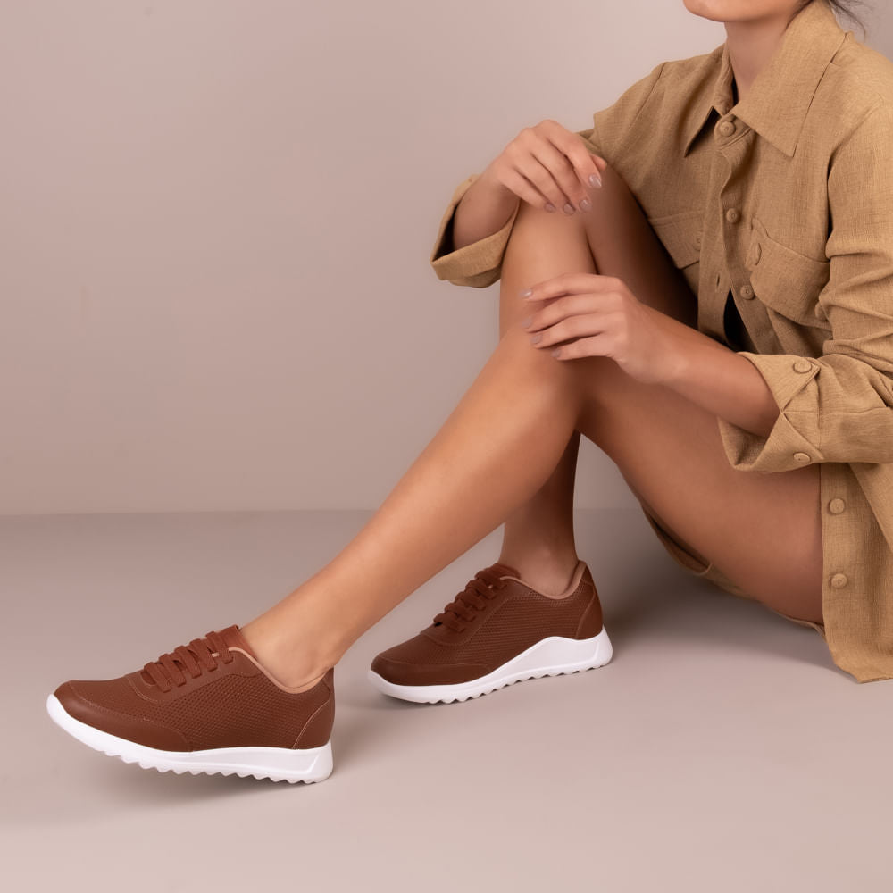Tênis Casual Couro