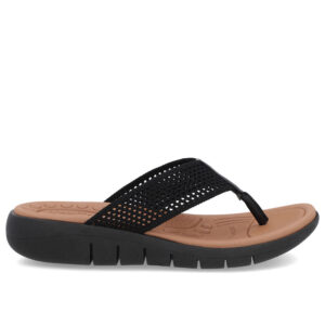 Chinelo Salto Rasteiro Tricot Marfim