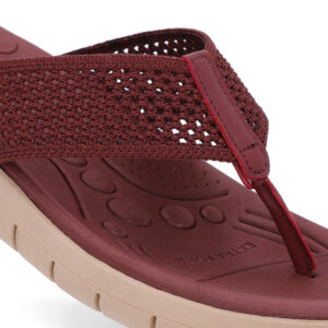 Chinelo Salto Rasteiro Tricot Marfim