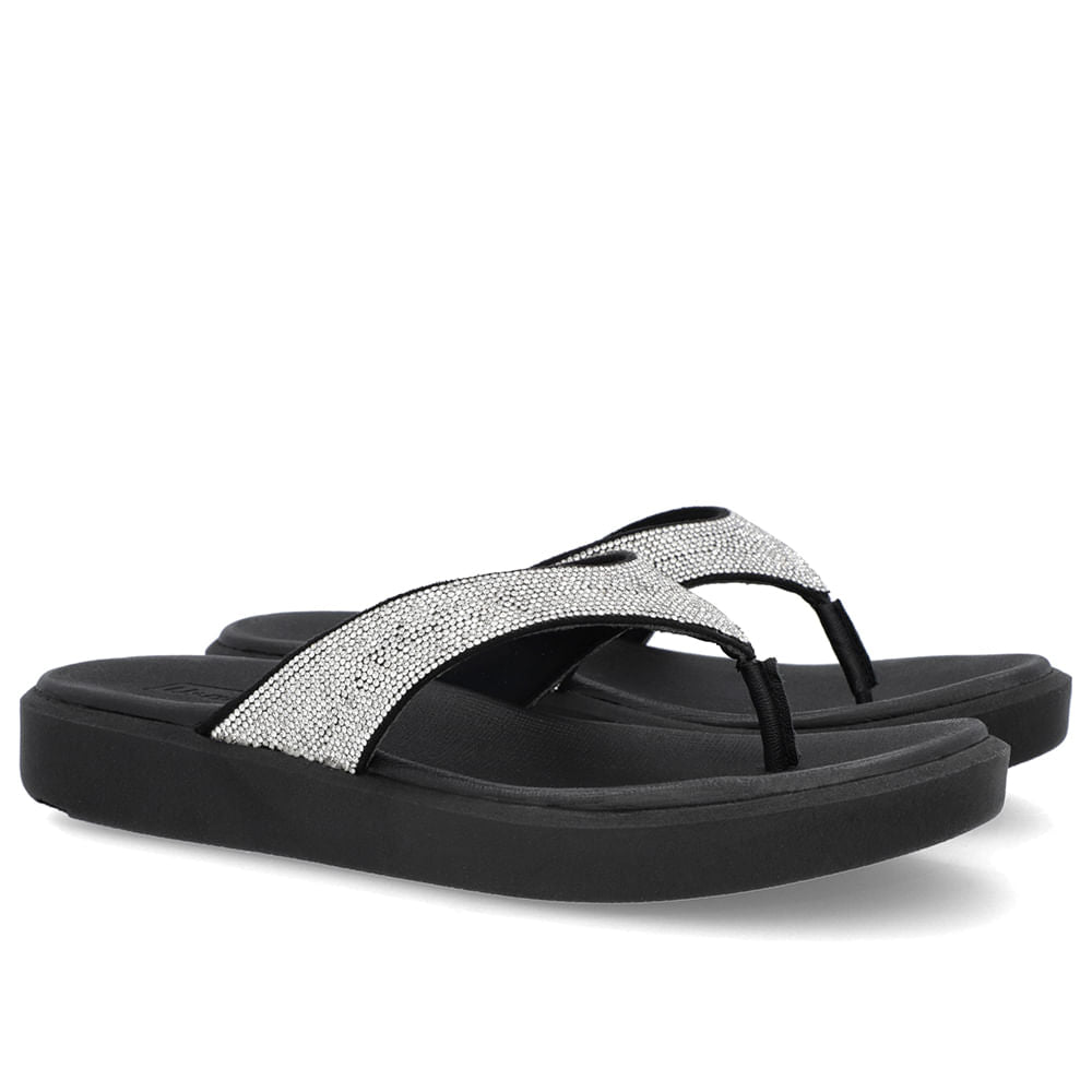Chinelo Plataforma Couro Brilho