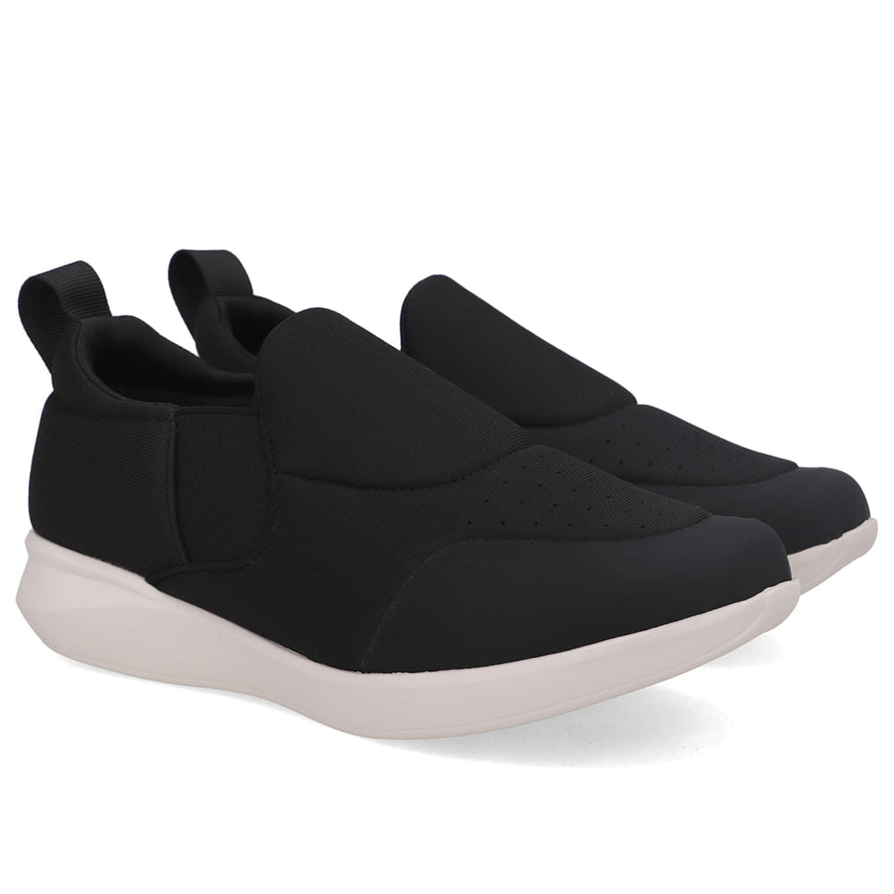 Tênis Slip On Elastano Costura