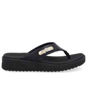 Chinelo Salto Baixo Couro