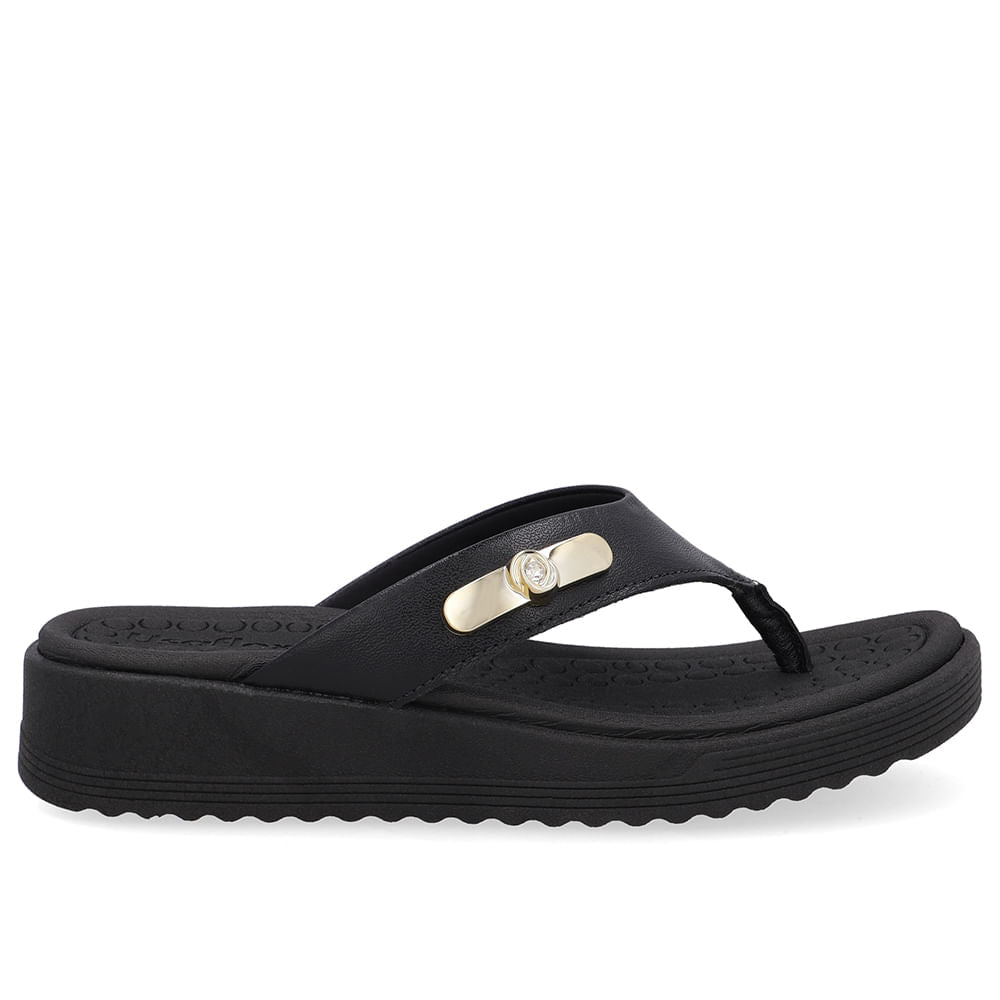 Chinelo Salto Baixo Couro