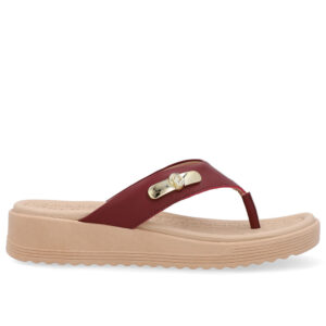 Chinelo Salto Baixo Couro