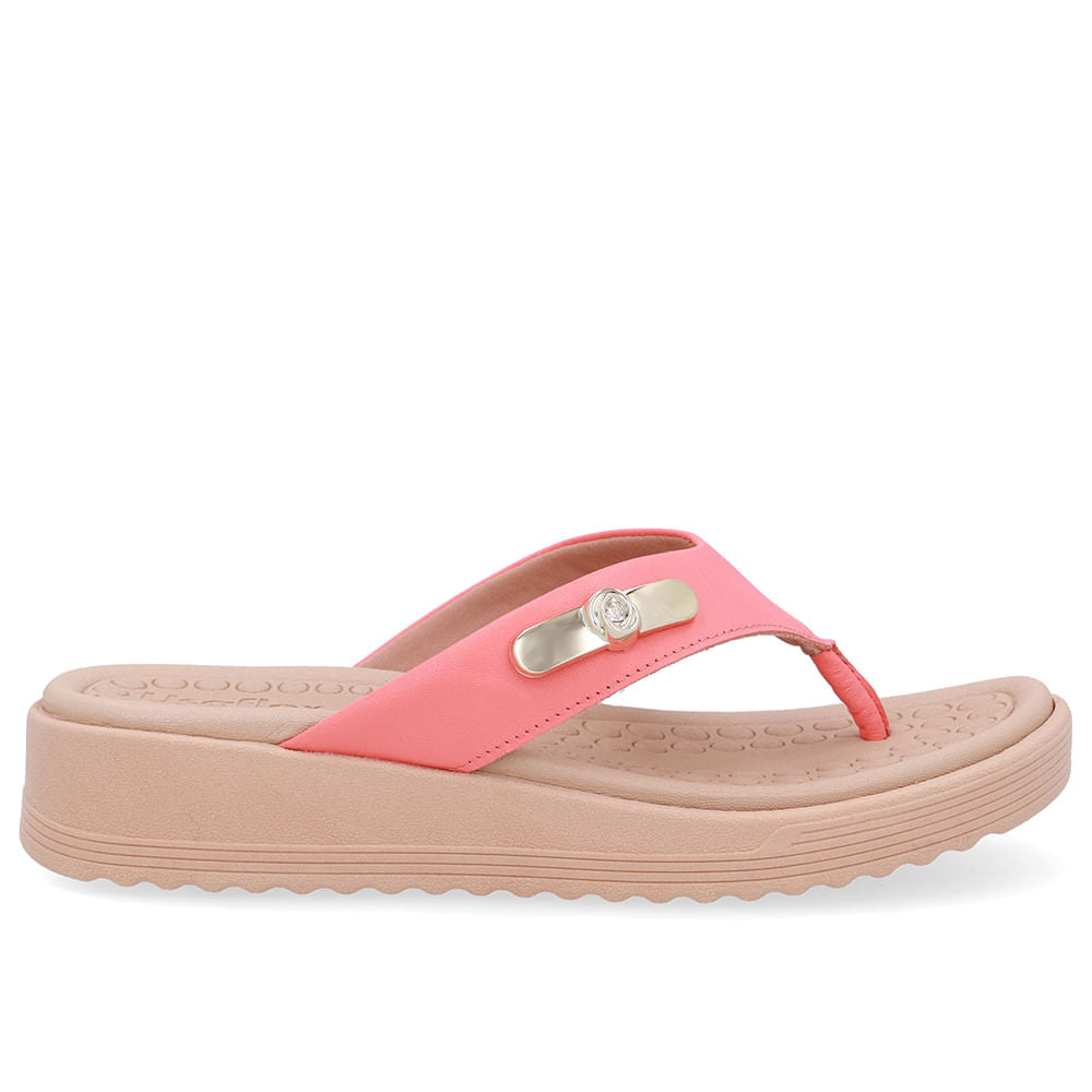 Chinelo Salto Baixo Couro