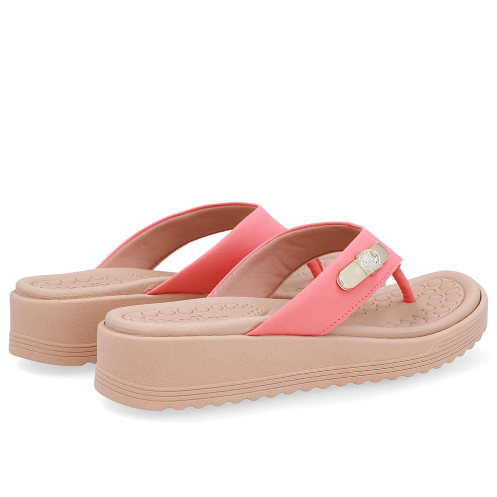 Chinelo Salto Baixo Couro