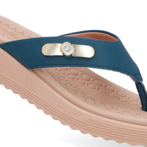 Chinelo Salto Baixo Couro