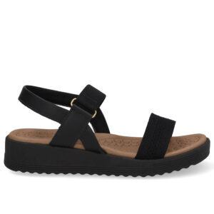 Sandália Salto Plataforma Tricot Elástico