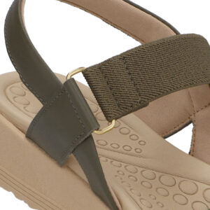 Sandália Salto Plataforma Tricot Elástico
